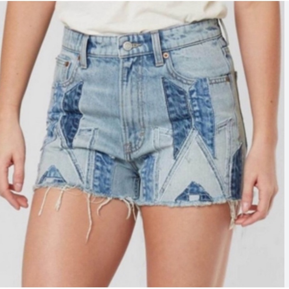 Lucky Brand Denim Appliqué Shorts